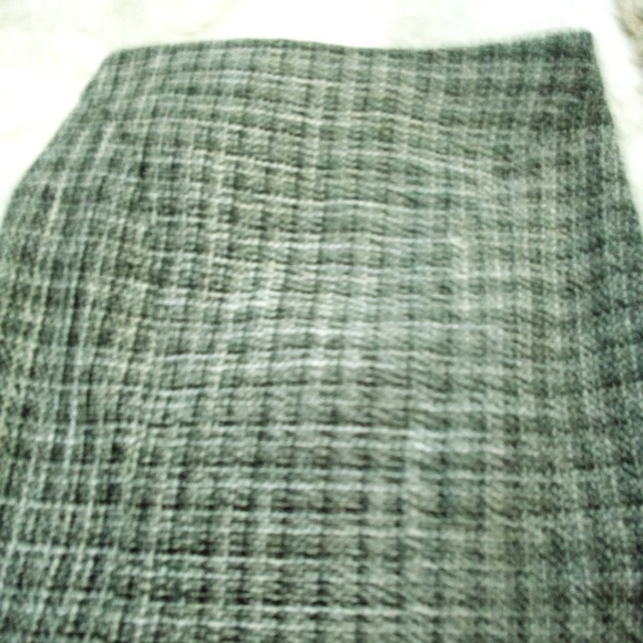 Boston Proper Tweed Zip Mini Skirt  8 EUC - Picture 2 of 3